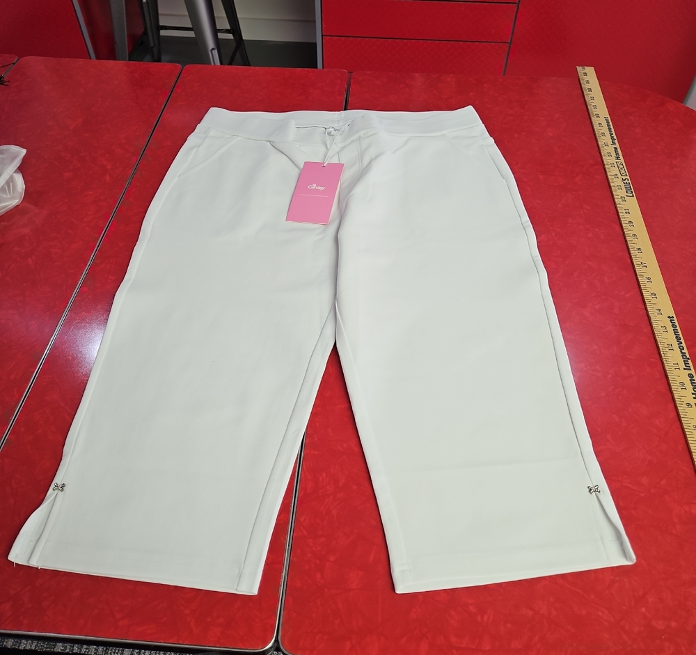Cleo Cropped Ankle Pants in White